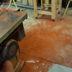 padauk sawdust everywhere